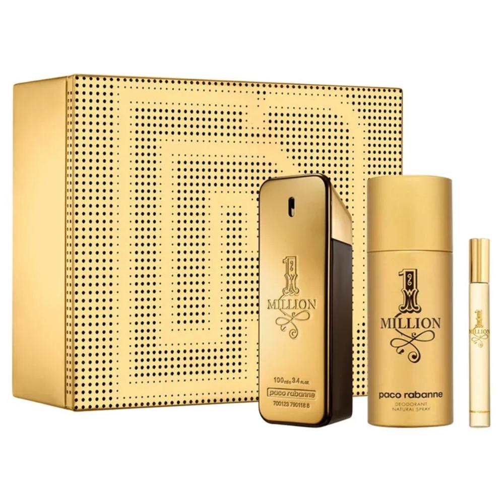 1 Million by Paco Rabanne Gift Set 3 Piece Gift Set
