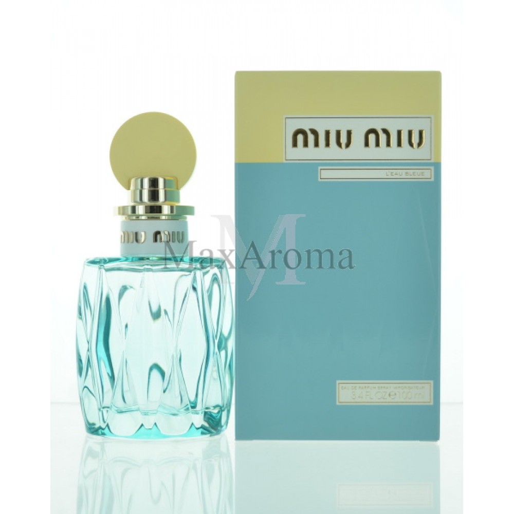 Miu Miu L'eau Bleue Perfume For Women Eau De Parfum 3.4 Oz 100 Ml Spray ...